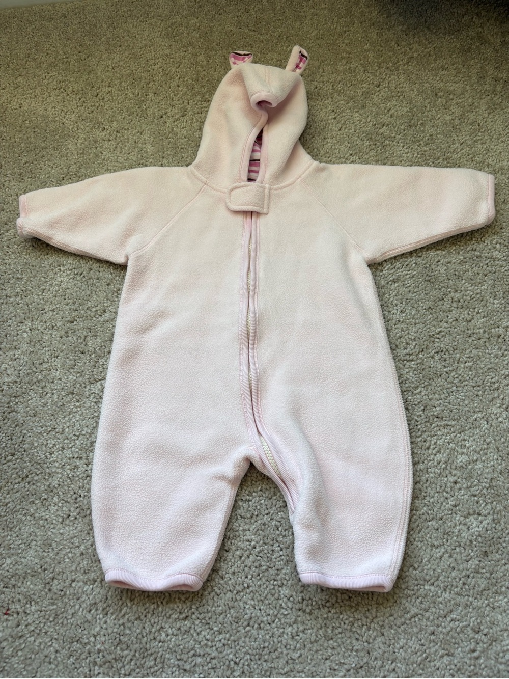 Hanna Andersson Fleece Pink Snowsuit